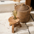 TANOTO, rattan kosár, ⌀ 40 cm - smol.hu