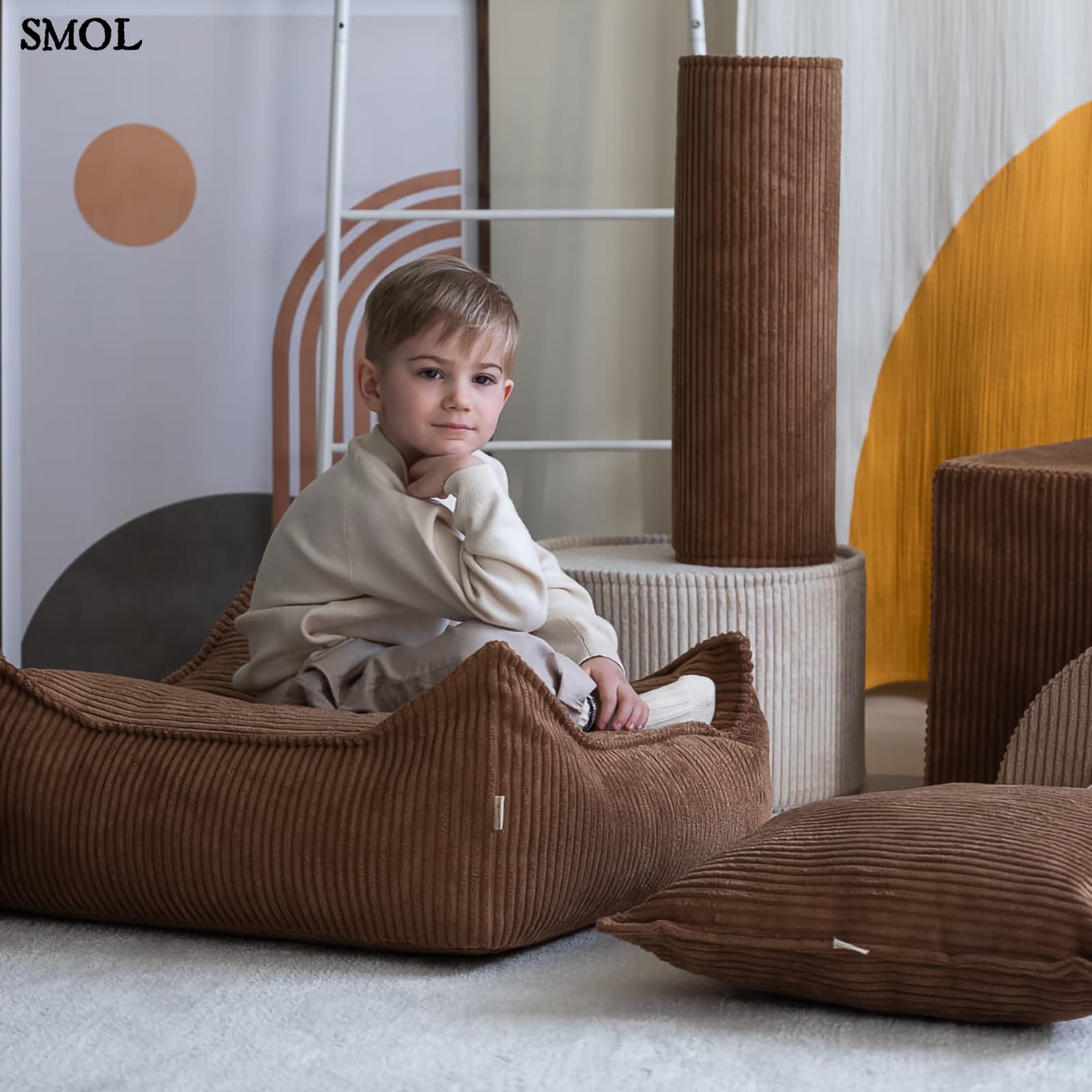TOFFEE, gyerek puff, 60x60x20 - smol.hu