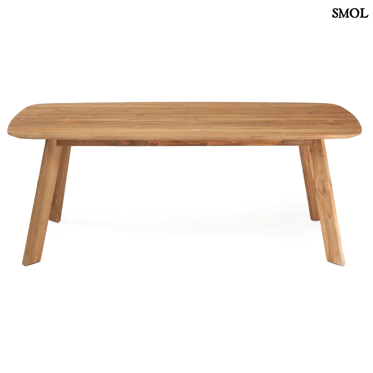 TUTUALA, bel-/kültéri, fa étkezőasztal, 200 cm - smol.hu - oldalról