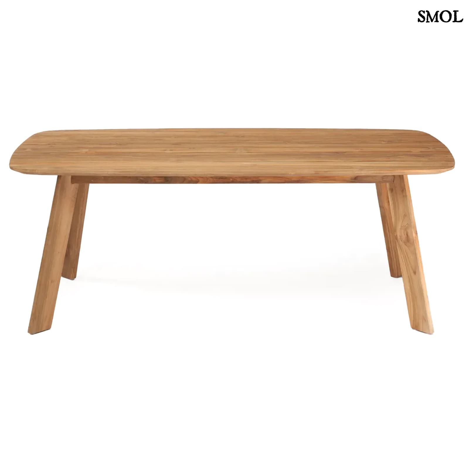 TUTUALA, bel-/kültéri, fa étkezőasztal, 200 cm - smol.hu - oldalról