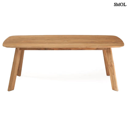 TUTUALA, bel-/kültéri, fa étkezőasztal, 200 cm - smol.hu - oldalról