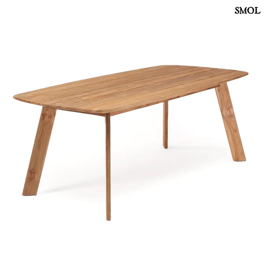 TUTUALA, bel-/kültéri, fa étkezőasztal, 200 cm - smol.hu - fehér háttérrel