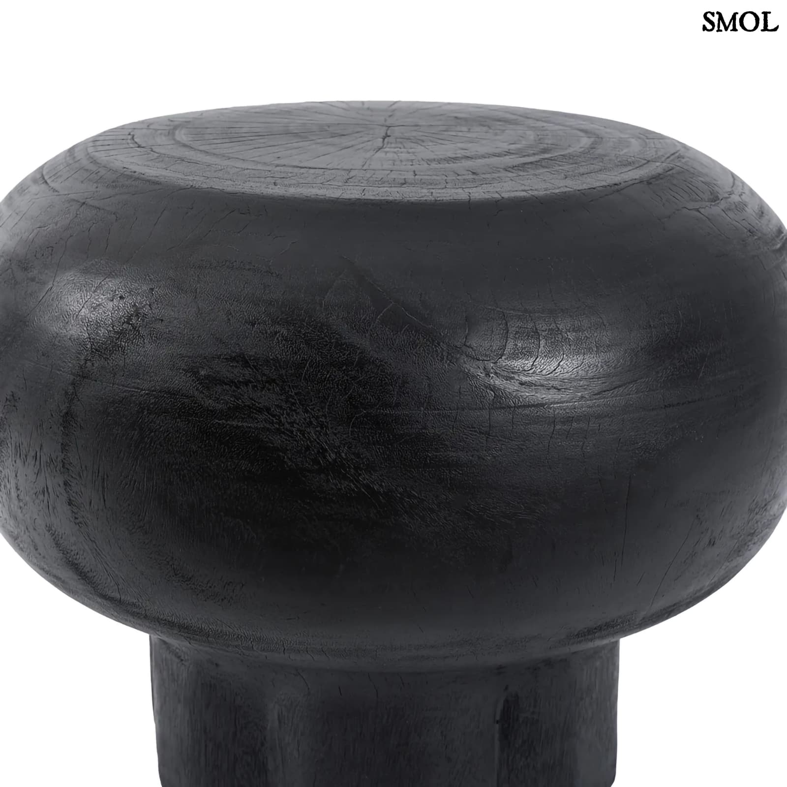 TUTUP, fekete, fa kisasztal, ⌀60 cm - smol.hu