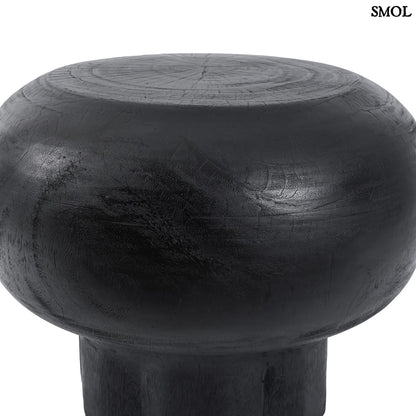 TUTUP, fekete, fa kisasztal, ⌀60 cm - smol.hu