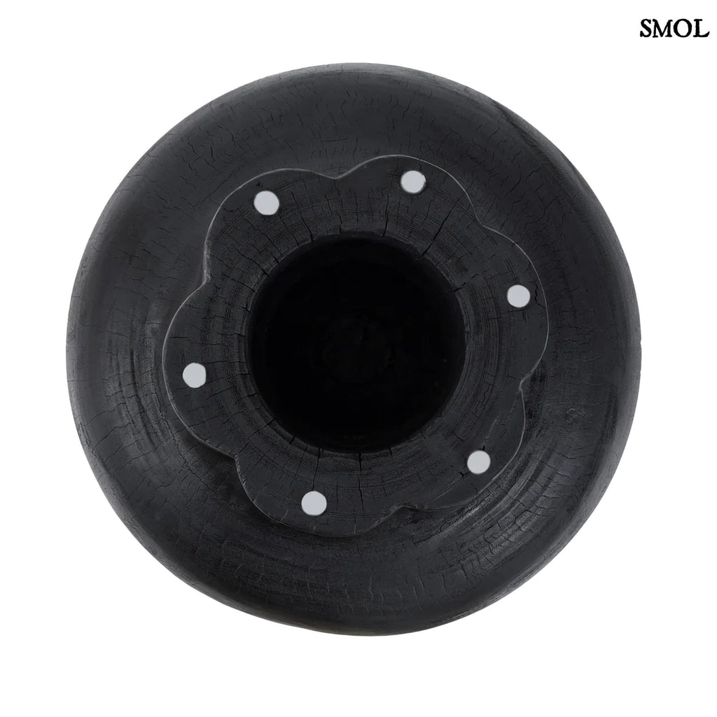 TUTUP, fekete, fa kisasztal, ⌀60 cm - smol.hu
