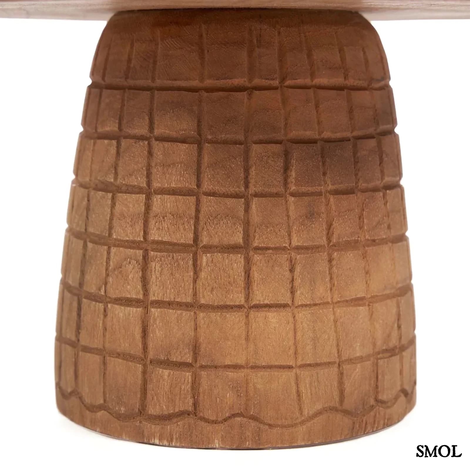 Talpas Teakfa Süteményes Tál | KOTAK | SMOL - talp nagyítva