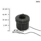 Tároló - fekete gyöngyös, 12 cm | JUBILO - smol.hu - méretarányosan