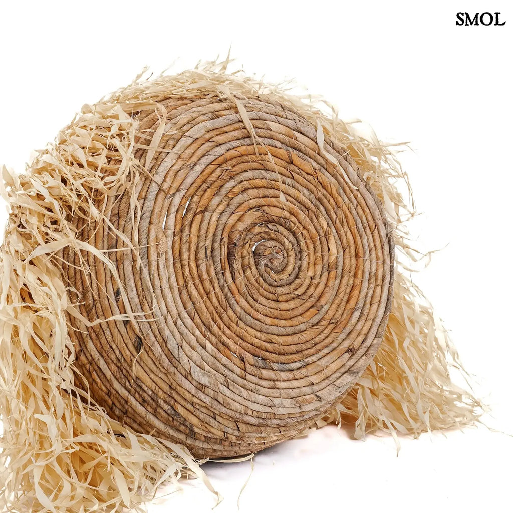 Tárolókosár Raffiával – L | RAFFIA BASKET | SMOL - alulról