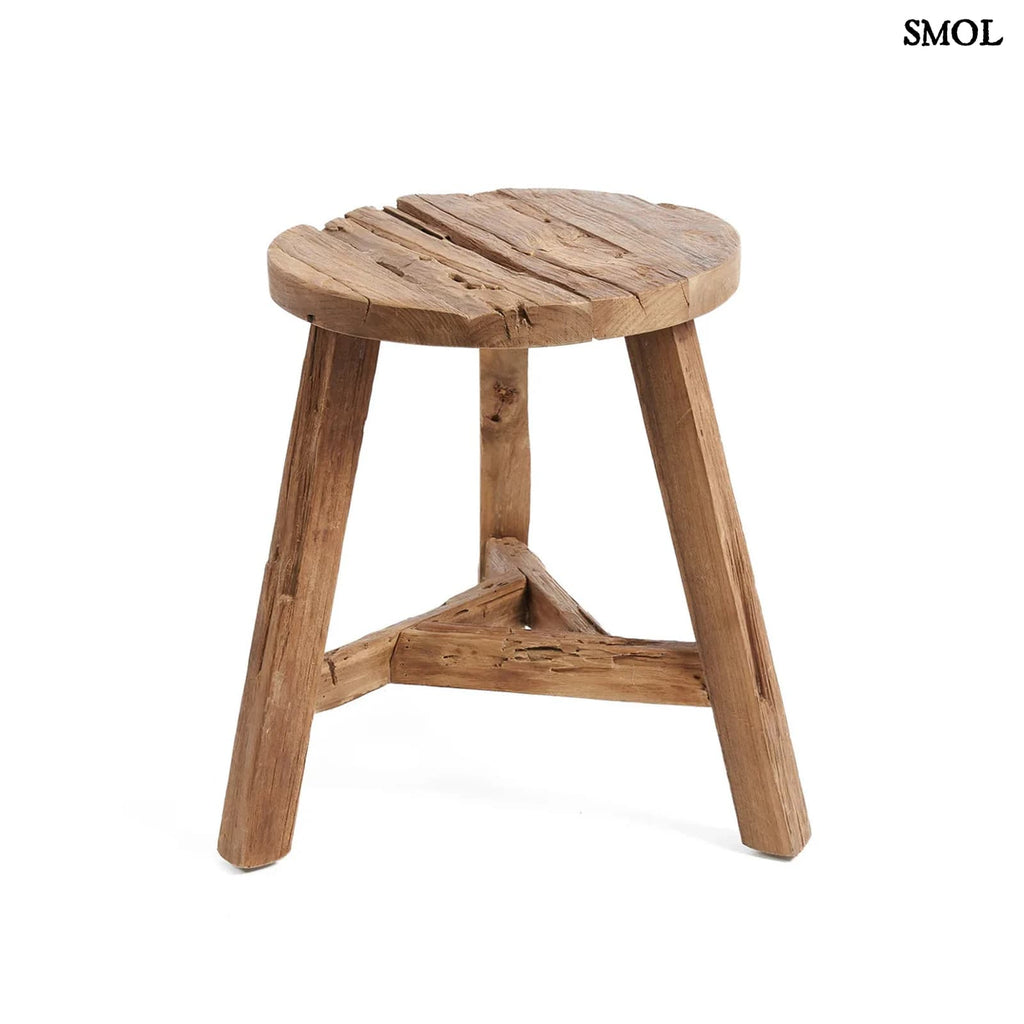 Teakfa Ülőke – Natúr, L | YATAI | SMOL - fehér háttérrel