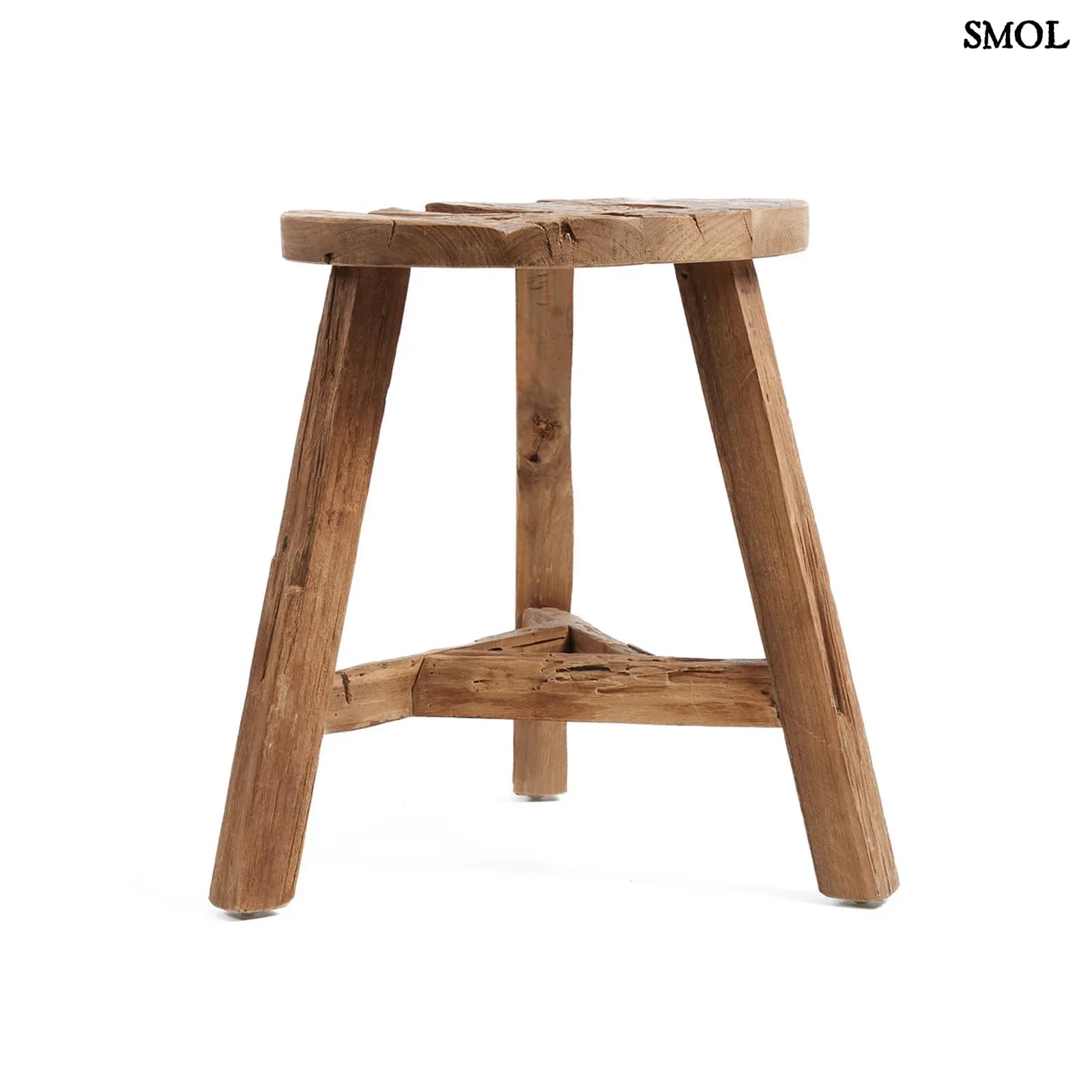 Teakfa Ülőke – Natúr, L | YATAI | SMOL - oldalról