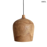 Teakholz-Pendelleuchte, Flaschenform, 25 cm | SIROCCO BOTTLE