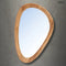 Teakfa tükör – organikus forma, natúr, L | ORGANIC