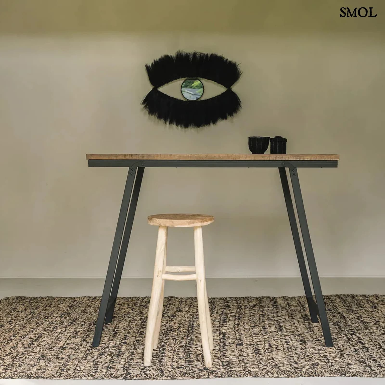 Tengerifű Szőnyeg – Fekete, 200x300 | SEAGRASS | SMOL - asztal alatt