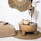 Seagrass rug - round natural 90 cm – handwoven | MEKONG