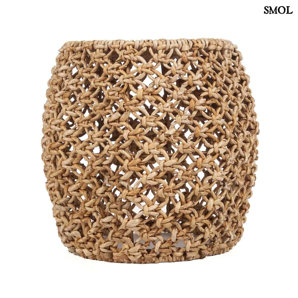 Természetes Banánlevél Kisasztal és Ülőke, 49 cm | DANNIH | SMOL - oldalról