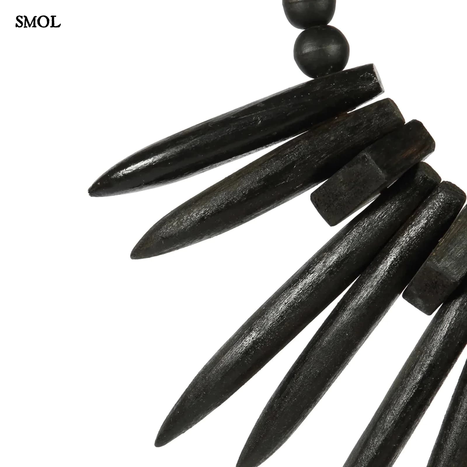 Természetes Fa Asztali Dekoráció Fűvel | RAYUNG WOOD | SMOL - fa rész nagyítva