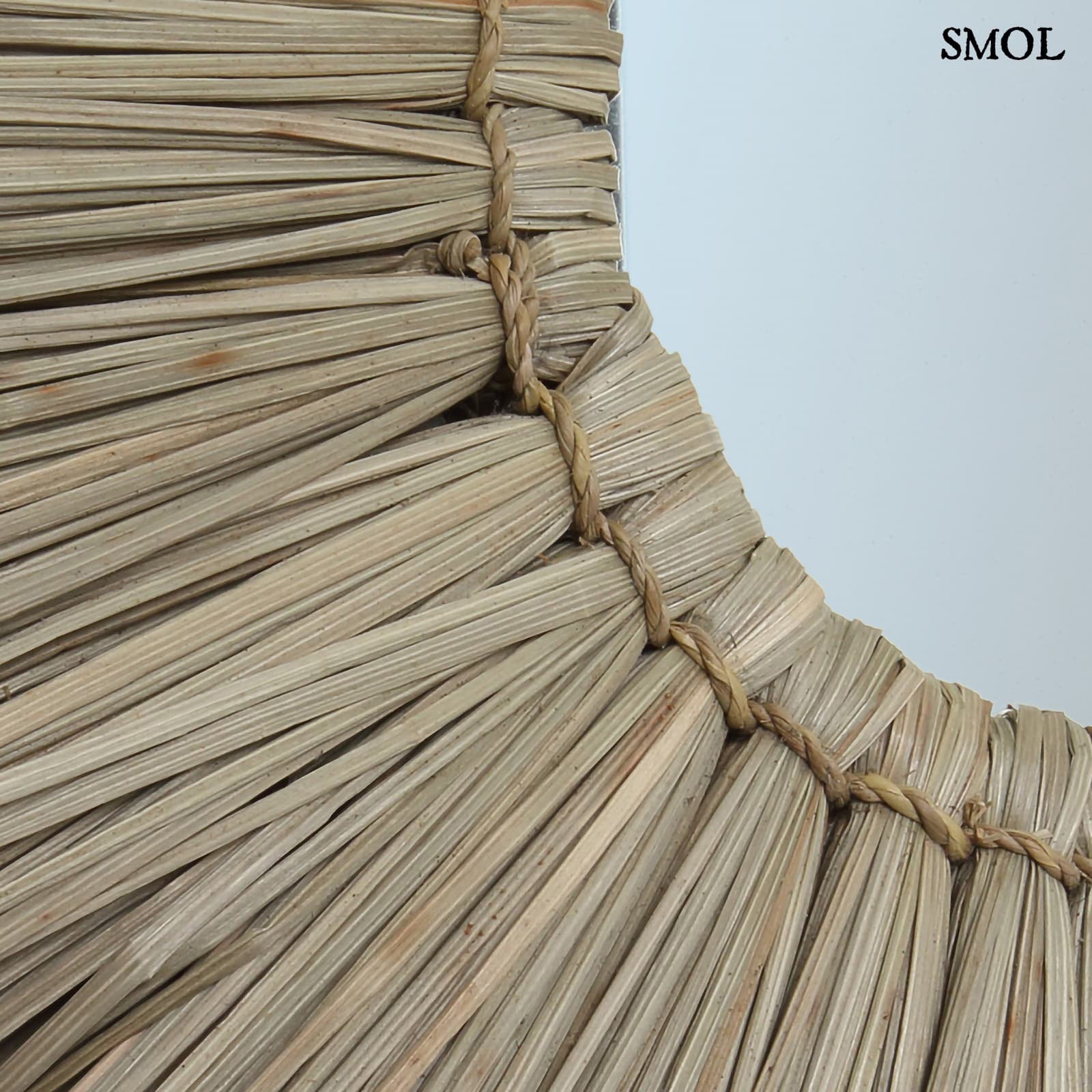 Természetes Fű Falitükör, 45 cm | ALANG ALANG | SMOL - fonat nagyítva