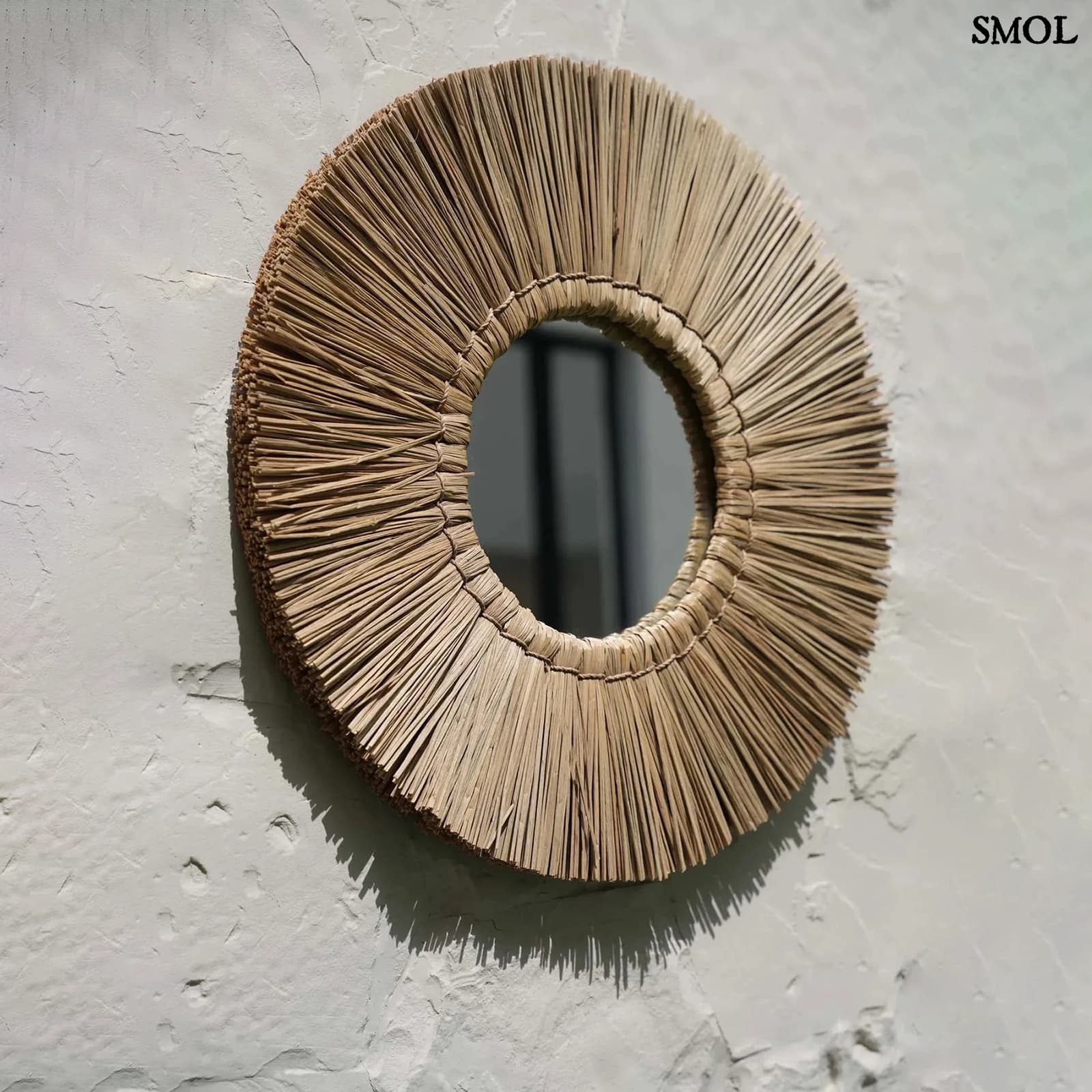 Természetes Fű Falitükör, 45 cm | ALANG ALANG | SMOL - teraszon, falon