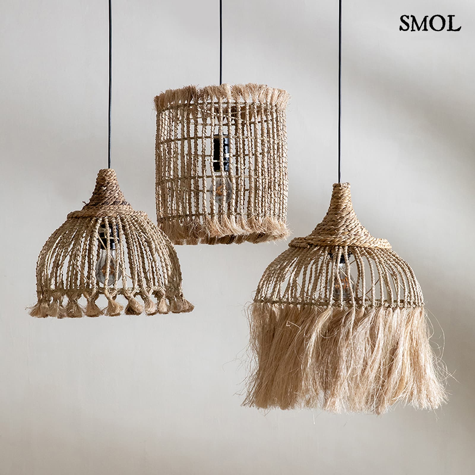 Természetes Függőlámpa, 31 cm | TASSEL | SMOL - különböző lámpákkal
