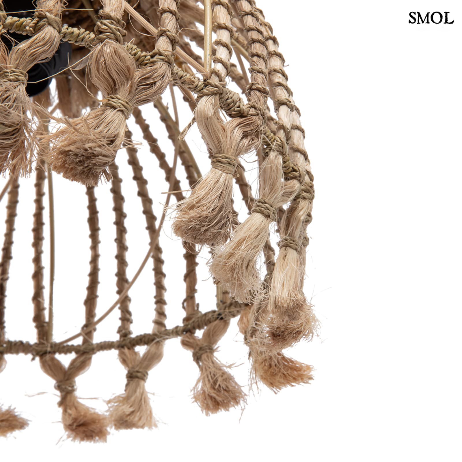 Természetes Függőlámpa, 31 cm | TASSEL | SMOL - alulról, ferdén