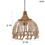 Természetes Függőlámpa, 31 cm | TASSEL | SMOL - méretekkel