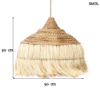 Természetes Függőlámpaernyő, ⌀50 cm | HOOLA | SMOL - méretekkel