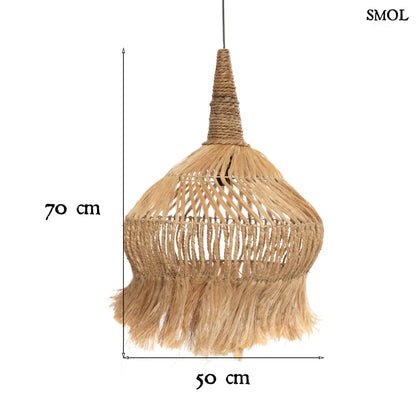 Természetes Függőlámpaernyő, 70 cm | HIPPY | SMOL - méretekkel