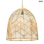 Természetes Rattan Függőlámpaernyő, 50 cm | BALA | SMOL -  fehér háttérrel