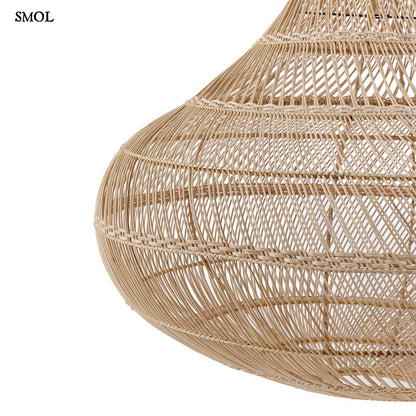 Természetes Rattan Függőlámpaernyő, 110 cm | DROP | SMOL - oldalról nagyítva