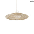 Természetes Rattan Függőlámpaernyő, ⌀110 cm | MACARON | SMOL - fehér háttérrel