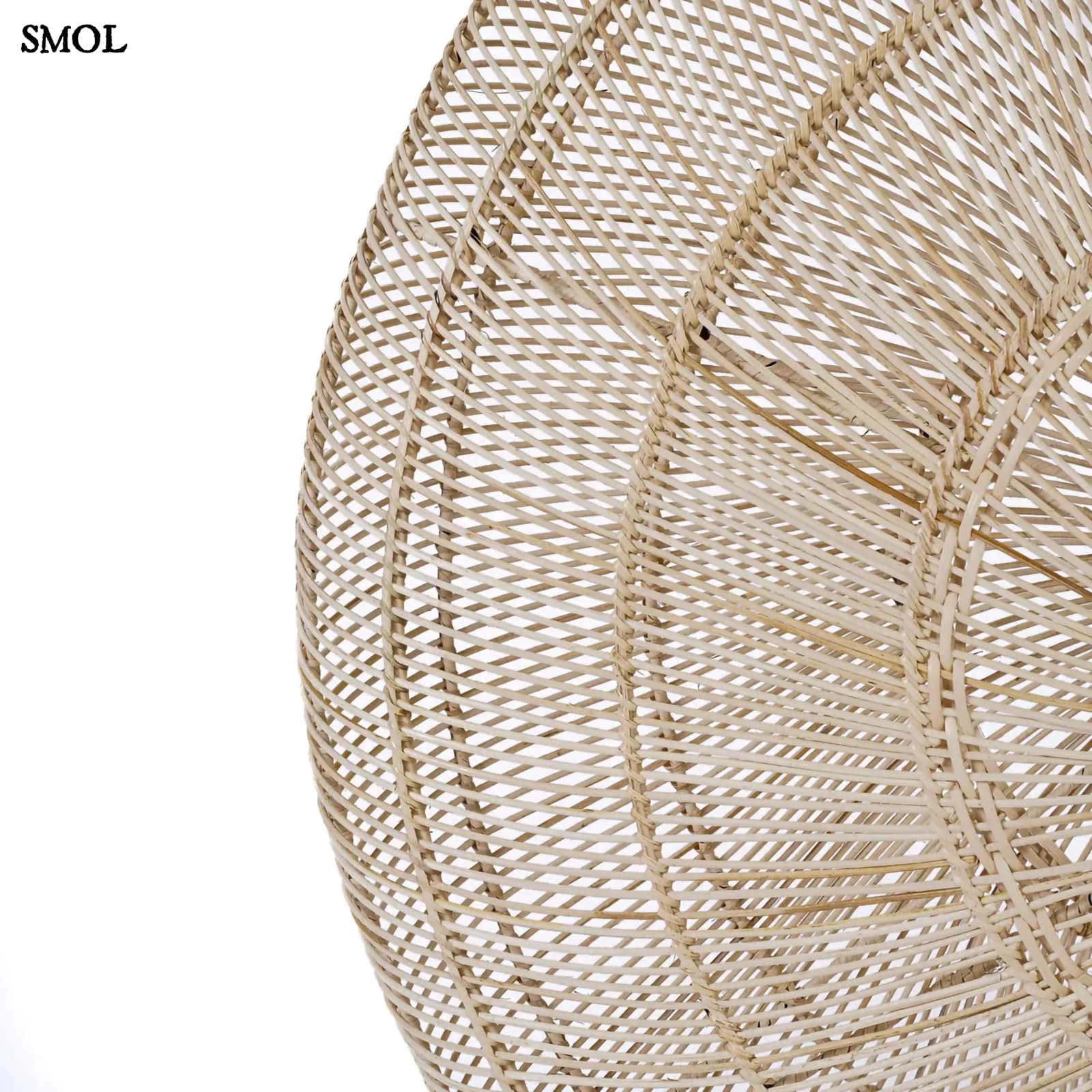 Természetes Rattan Függőlámpaernyő, ⌀110 cm | MACARON | SMOL - rattan nagyítva