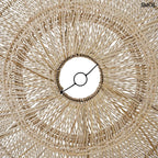 Természetes Rattan Függőlámpaernyő, ⌀110 cm | MACARON | SMOL - alulról nagyítva