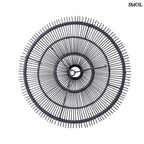 Természetes Rattan Függőlámpaernyő, ⌀110 cm, fekete | SKY | SMOL - felülről