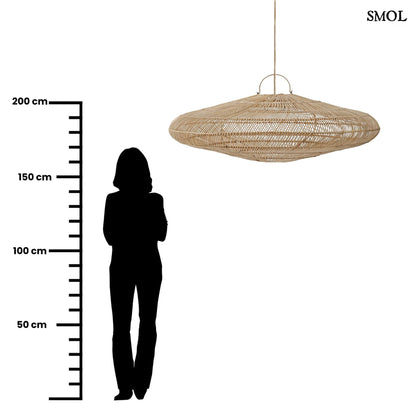 Természetes Rattan Függőlámpaernyő, 150 cm | MACARON | SMOL - méretarányosan