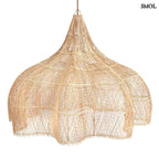 Természetes Rattan Függőlámpaernyő, 150 cm, natúr | WHIPPED | SMOL - fehér háttérrel