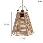 FINI, rattan függőlámpaernyő, ⌀20 cm - smol.hu