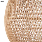 Természetes Rattan Függőlámpaernyő, ⌀30 cm | BUBBLE |SMOL - oldalról nagyítva