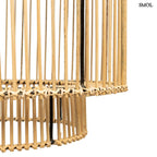 Természetes Rattan Függőlámpaernyő, 40 cm | COLONIAL | SMOL - alsó rész nagyítva