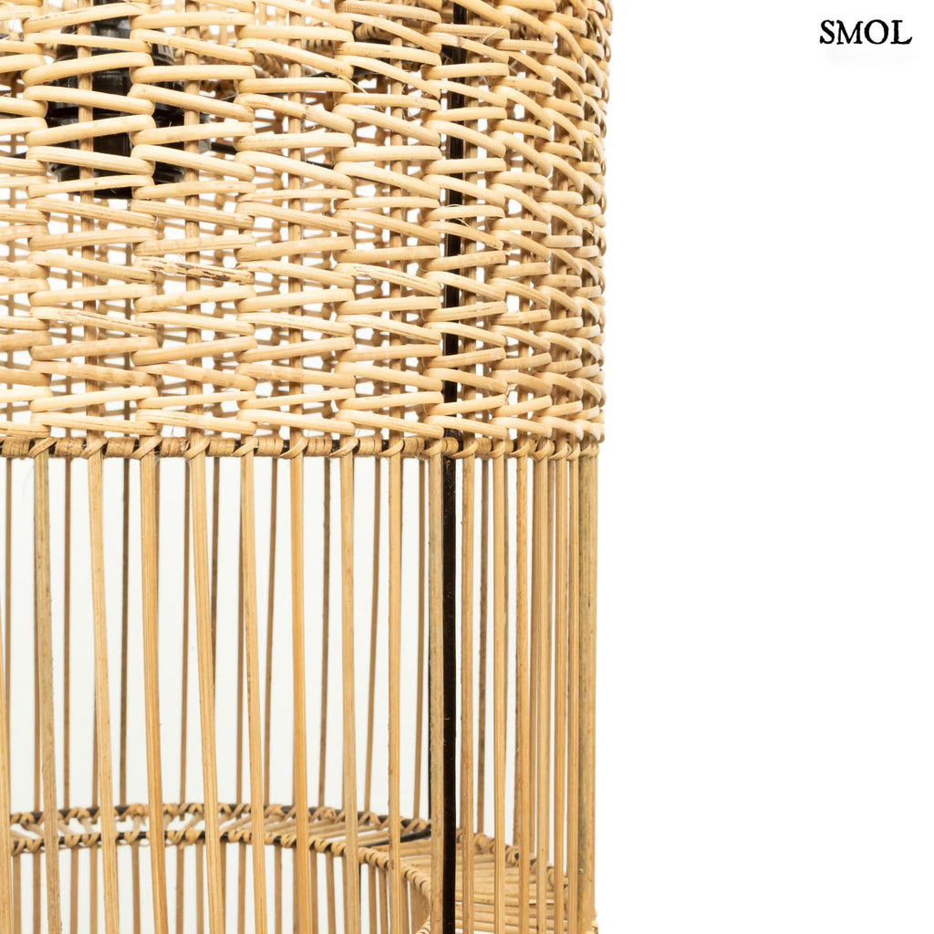 Természetes Rattan Függőlámpaernyő, 40 cm | COLONIAL | SMOL - oldalról nagyítva