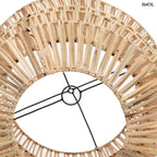 Természetes Rattan Függőlámpaernyő,49 cm | MAD MOISELLE | SMOL - alulról