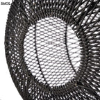 Természetes Rattan Függőlámpaernyő, ⌀50 cm | BUBBLE | SMOL - alulról, ferdén