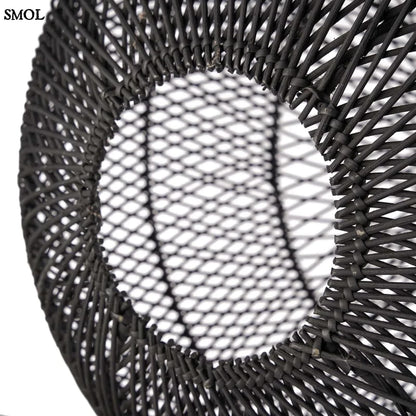 Természetes Rattan Függőlámpaernyő, ⌀50 cm | BUBBLE | SMOL - alulról, ferdén