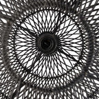 Természetes Rattan Függőlámpaernyő, ⌀50 cm | BUBBLE | SMOL - alulról nagyítva