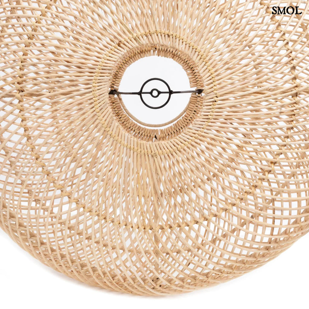 Természetes Rattan Függőlámpaernyő, 50 cm | WHOLLY | SMOL - alulról