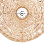 Természetes Rattan Függőlámpaernyő, 50 cm | WHOLLY | SMOL - alulról