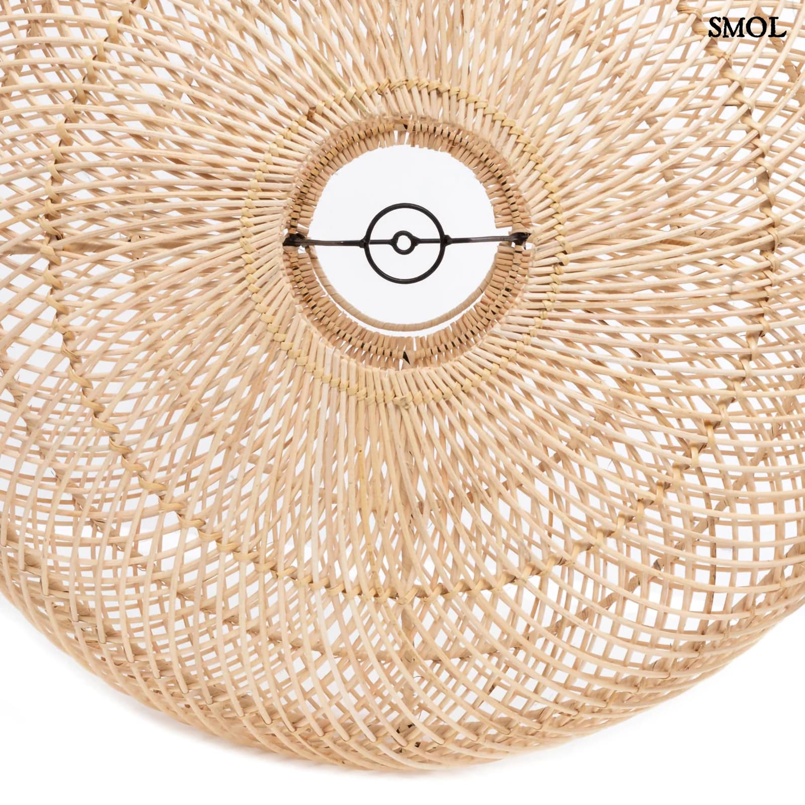 Természetes Rattan Függőlámpaernyő, 50 cm | WHOLLY | SMOL - alulról
