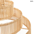 Természetes Rattan Függőlámpaernyő, 51 cm | CAKE | SMOL - szintek nagyítva