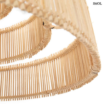 Természetes Rattan Függőlámpaernyő, 51 cm | CAKE | SMOL - alulról nagyítva