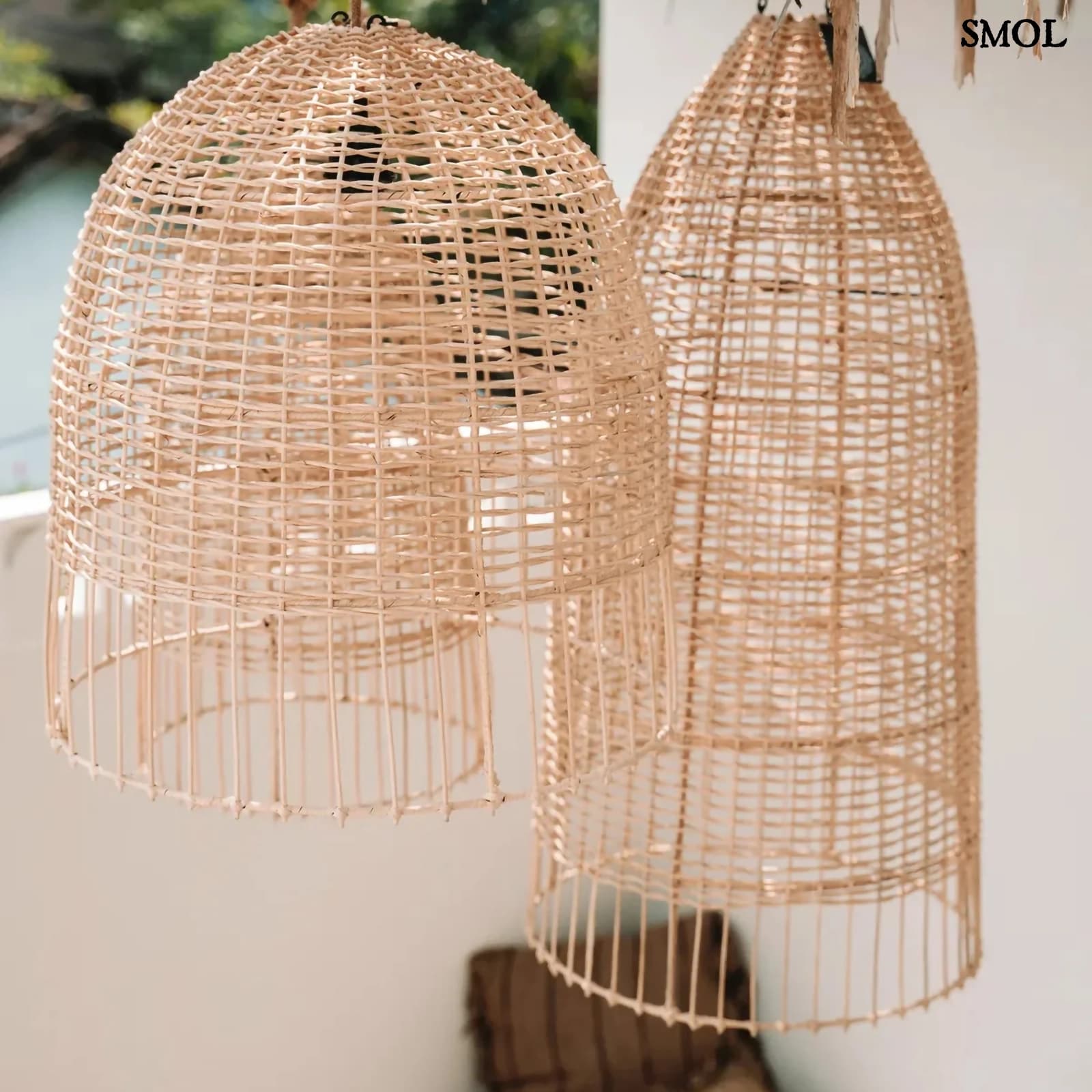 Természetes Rattan Függőlámpaernyő, 55 cm | AMALFI | SMOL - hasonló lámpákkal, nagyítva