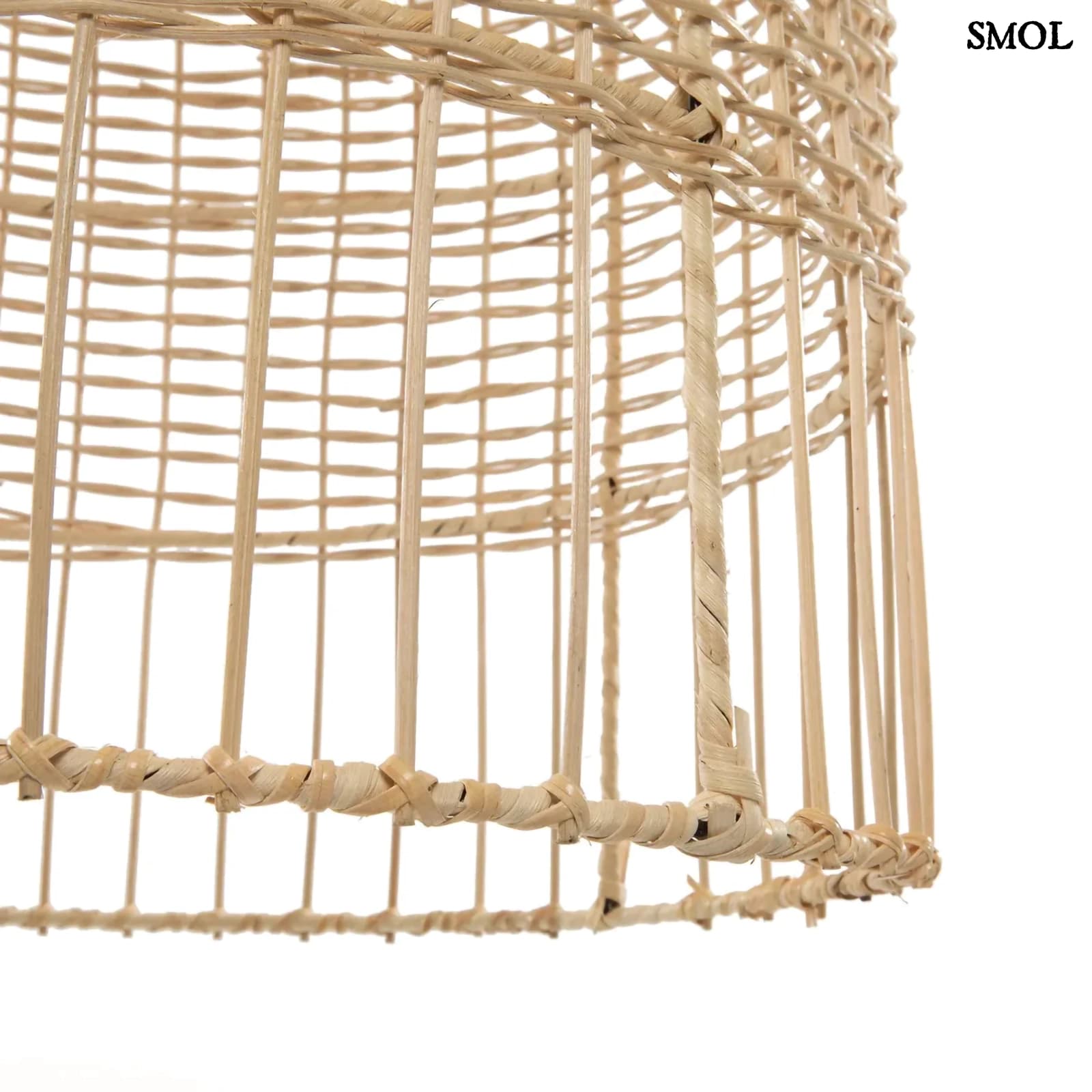 Természetes Rattan Függőlámpaernyő, 55 cm | AMALFI | SMOL - alsó rész nagyítva